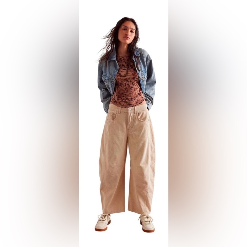 Good Luck Barrel Corduroy Pants Size 26 NWT